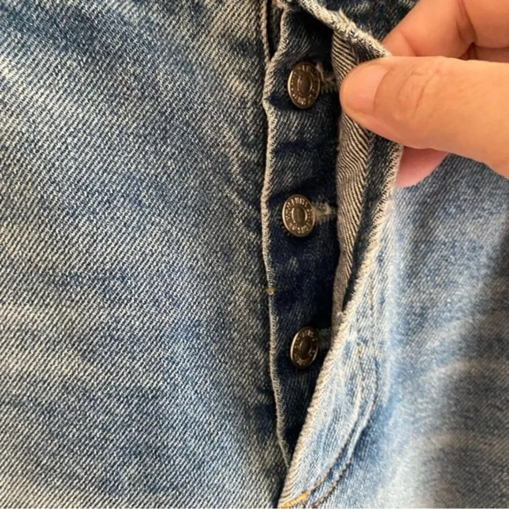 Citizens Of Humanity Emerson Slim Boyfriend Woman 32 Blue Sky Distressed Coastal - Picture 5 of 16